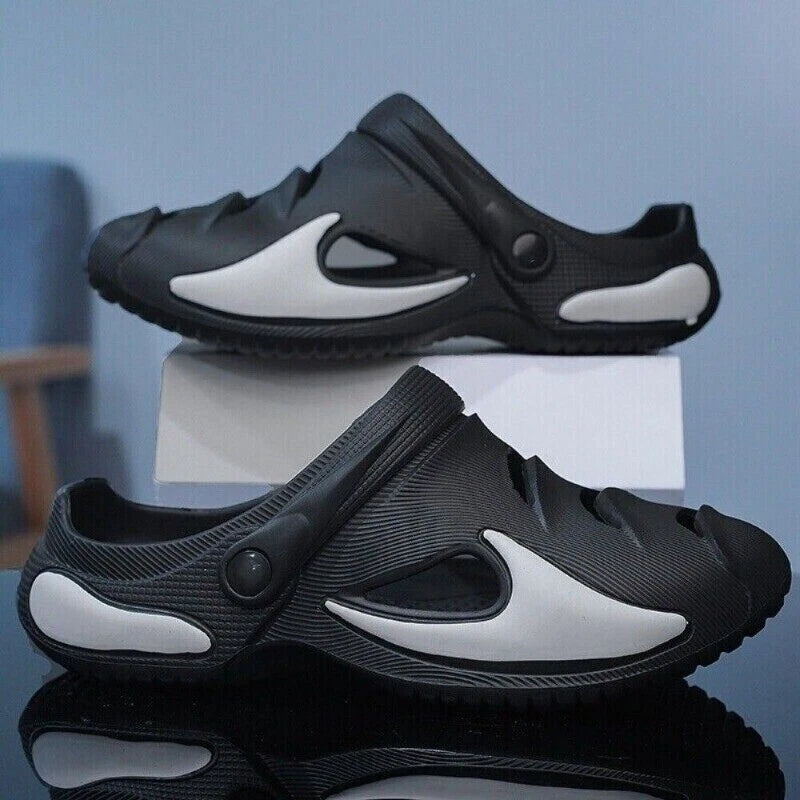 Men's Clogs Slip on Casual Shoes Waterproof Slippers Garden Beach Swim Sandals