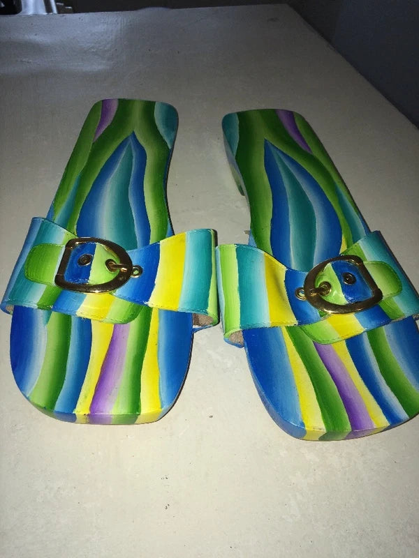 Blue Via Via Women's Slippers Size 8M