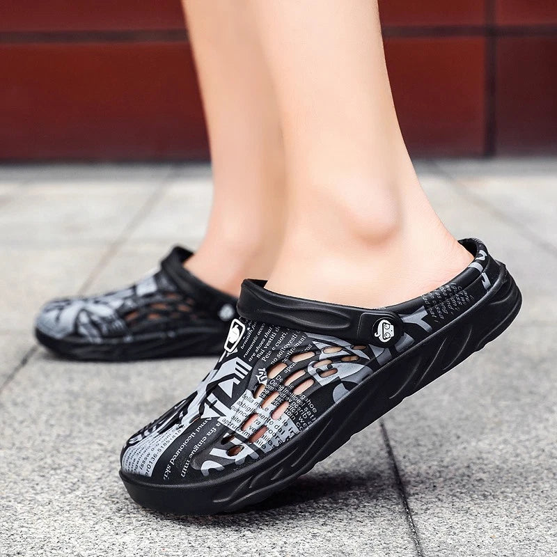Man Garden Clogs Boat Shoes Mules Slip on Casual In/Outdoor Slippers Sandals US
