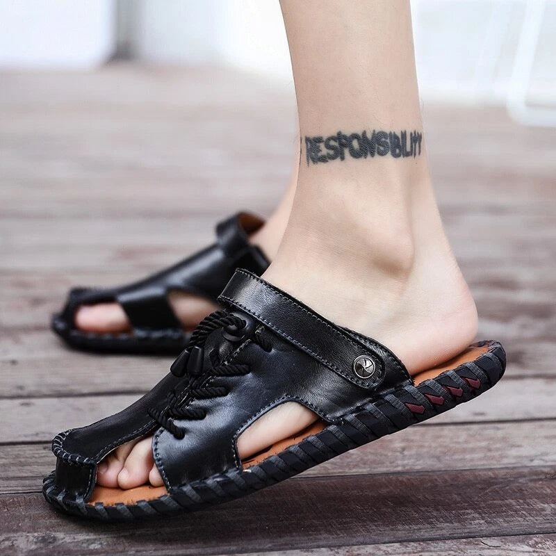 Summer Men's Sandals Breathable Walking Trekking Beach Slipper Casual Shoes