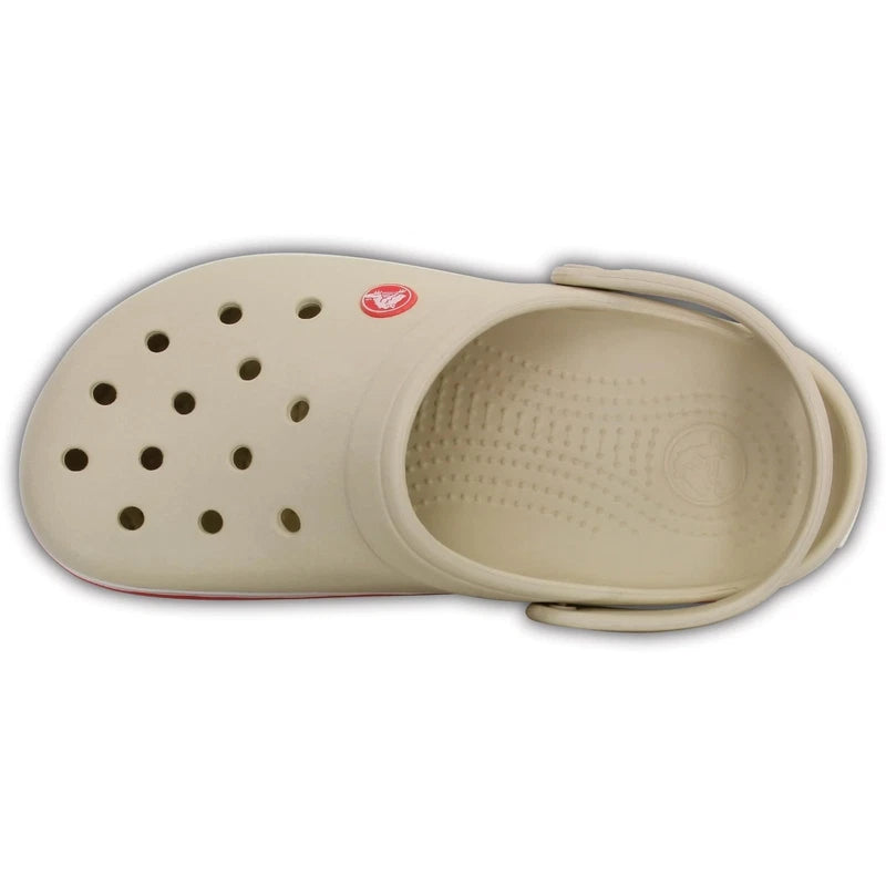 Crocs Men's and Women's Crocband Clog, Stucco/Melon, 6 Women/4 Men