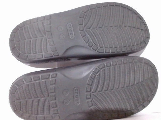 UsedLikeNew_Crocs Unisex Classic Slide Sandals, Black, 10 Men/12