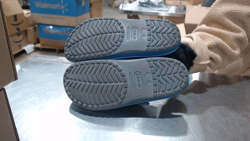 UsedLikeNew_Crocs Unisex-Adult Crocband Clog, Charcoal/Ocean, 10 Men/12