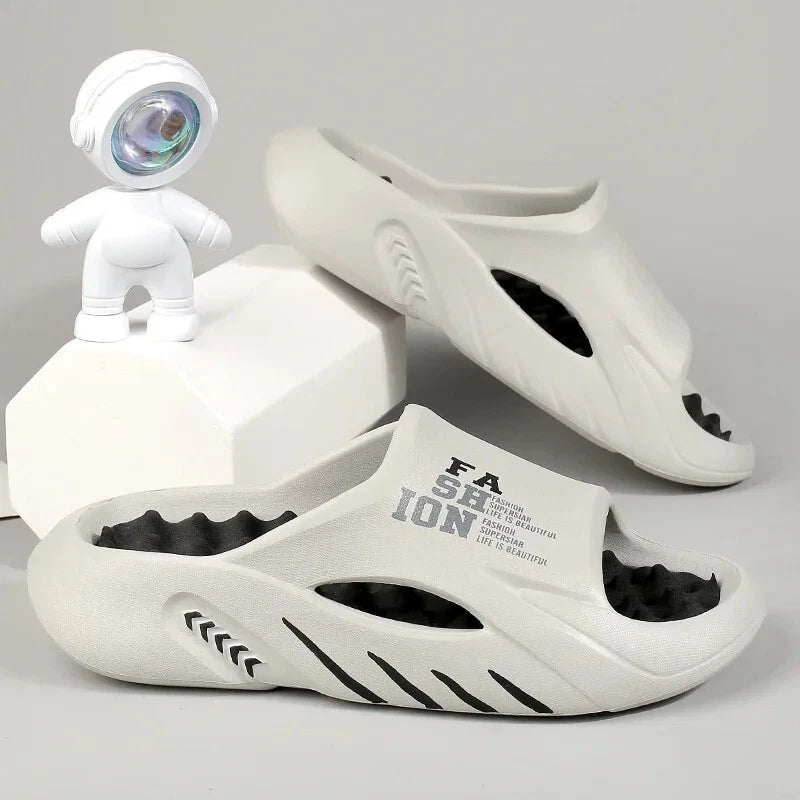 New Summer Men's Massage Slippers Slides Indoor Outdoor Comfort Shoes Beach Gift