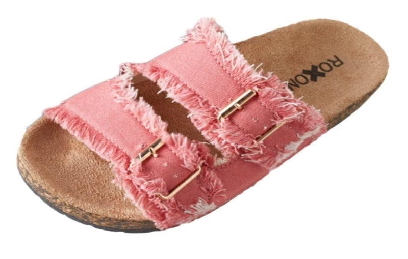 Pupeez Women's Comfort Flat Sandals Double Buckle Adjustable Straps Flat...