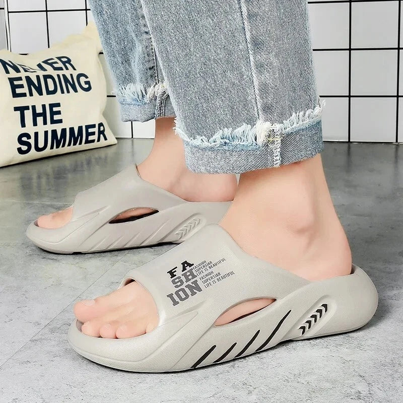 New Summer Men's Massage Slippers Slides Indoor Outdoor Comfort Shoes Beach Gift