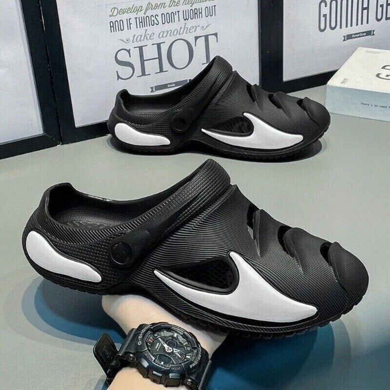 Men's Clogs Slip on Casual Shoes Waterproof Slippers Garden Beach Swim Sandals