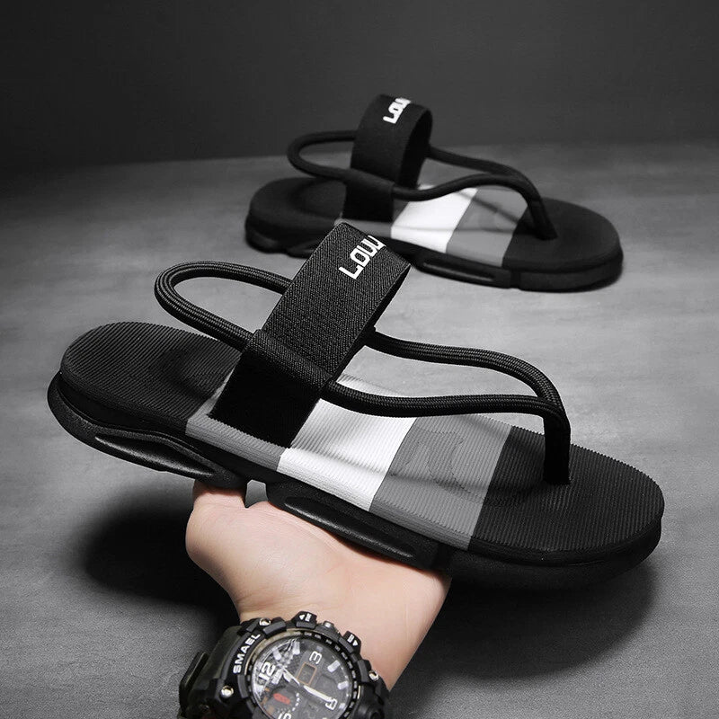 Men's Flip Flops Beach Slippers Sandals Summer Slip On Flat Casual Shoes Holiday