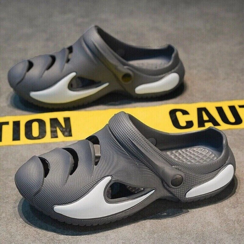 Men's Clogs Slip on Casual Shoes Waterproof Slippers Garden Beach Swim Sandals