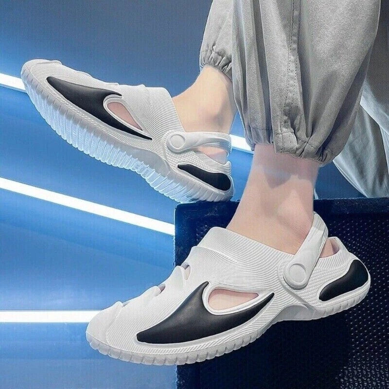 Men's Clogs Slip on Casual Shoes Waterproof Slippers Garden Beach Swim Sandals