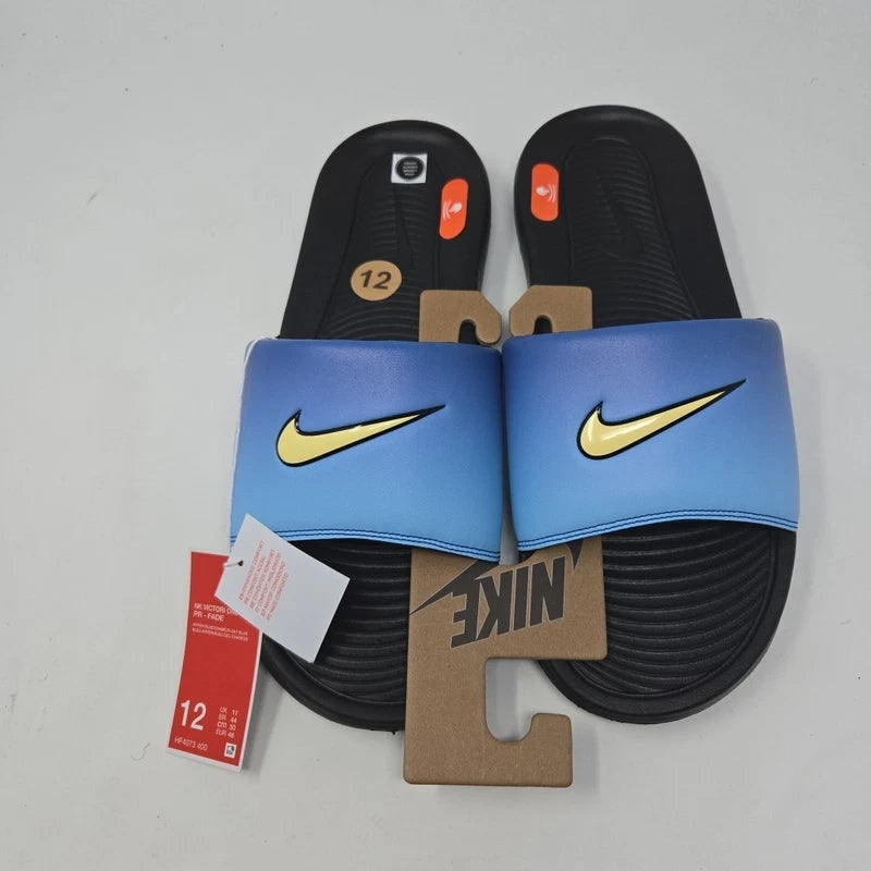 Nike Victori One Slides Sandals Slipper Hyper Blue Chamois Mens Sz 12 HF4073-400