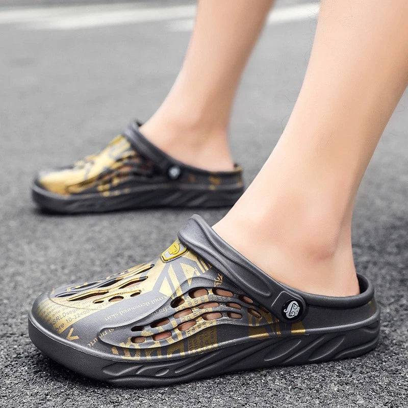 Man Garden Clogs Boat Shoes Mules Slip on Casual In/Outdoor Slippers Sandals US