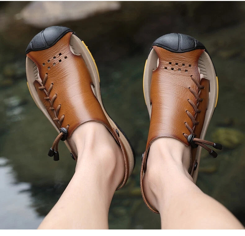 Summer Men's Sandals Non-slip Sneakers Wearproof Lightweight Beach Slipper