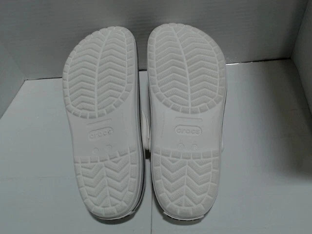 UsedLikeNew_Crocs Men's and Women's Crocband Clog, White, 12 Women/10