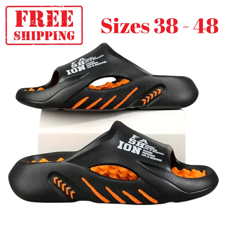 New Summer Men Massage Slippers Slides Outdoor Beach Casual Sandals Shoes Gift