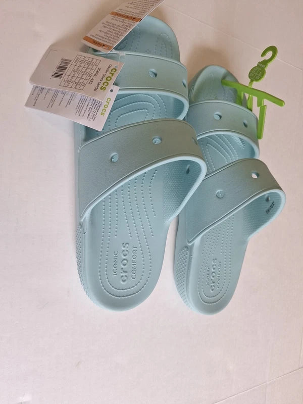 Crocs Classic Sandals Two-Strap Comfort Slides Adult Men's Slip-Ons Size 15