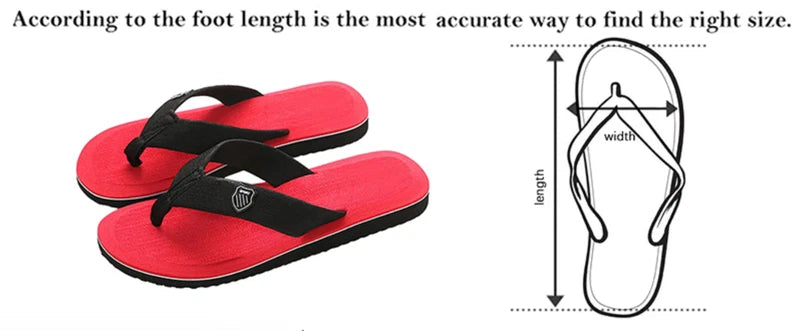 Summer Men Beach Slippers Sandals Non-slip Home Slippers Indoor House