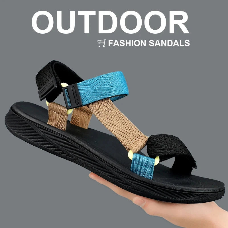 New Mens Summer Outdoor Sandals Open Toe Arch Support Non-slip Beach Sandals