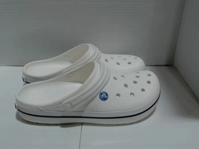 UsedLikeNew_Crocs Men's and Women's Crocband Clog, White, 12 Women/10