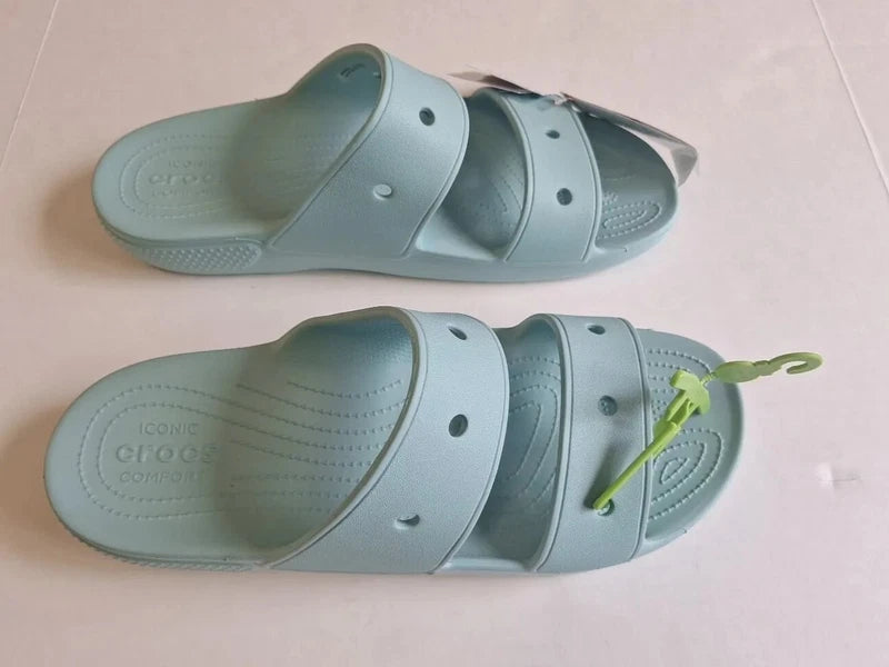 Crocs Classic Sandals Two-Strap Comfort Slides Adult Men's Slip-Ons Size 15