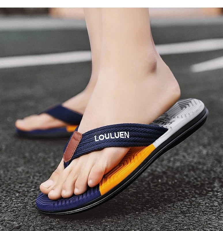 Men Summer Flip Flops Breathable Casual Beach Slippers Outdoor Slides Shoes Gift
