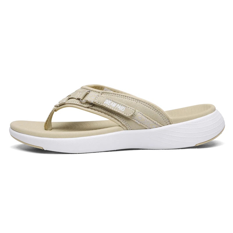 Women Arch Support Flip Flops Thong Sandals Lightweight Summer Beach Sandals