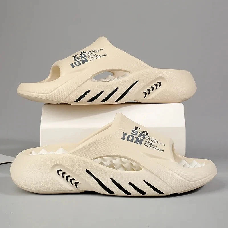 New Summer Men's Massage Slippers Slides Indoor Outdoor Comfort Shoes Beach Gift