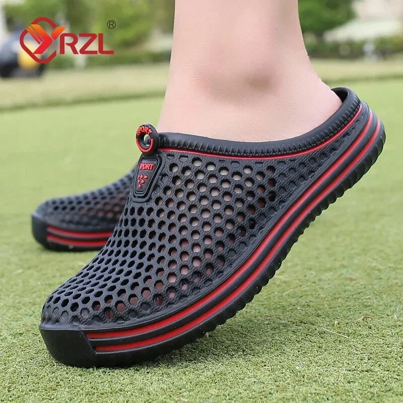 Comfortable Men Pool Sandals Summer Outdoor Beach Shoes Men Slip on Garden Clogs