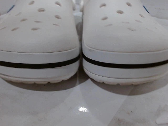 UsedVeryGood_Crocs Men's and Women's Crocband Clog, White, 14 Women/12