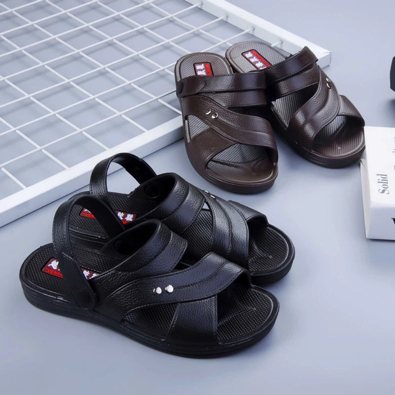 Summer Open Toe Men New Slingbacks Sandals Slippers Beach Shoes Casual Non-Slip