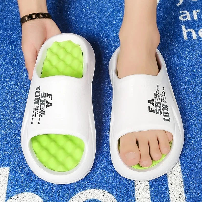 New Summer Men Massage Slippers Slides Outdoor Beach Casual Sandals Shoes Gift
