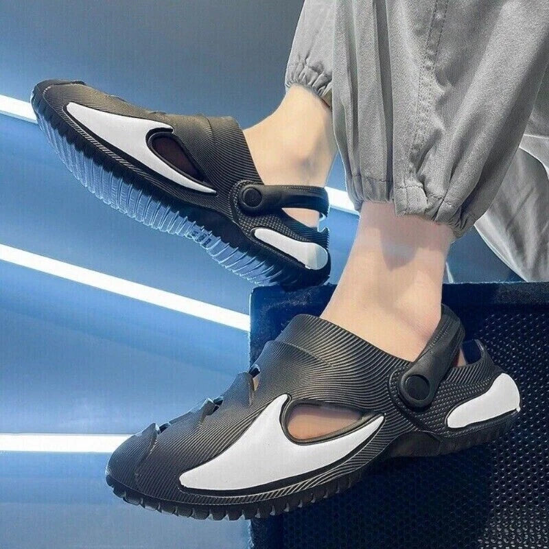 Men's Clogs Slip on Casual Shoes Waterproof Slippers Garden Beach Swim Sandals