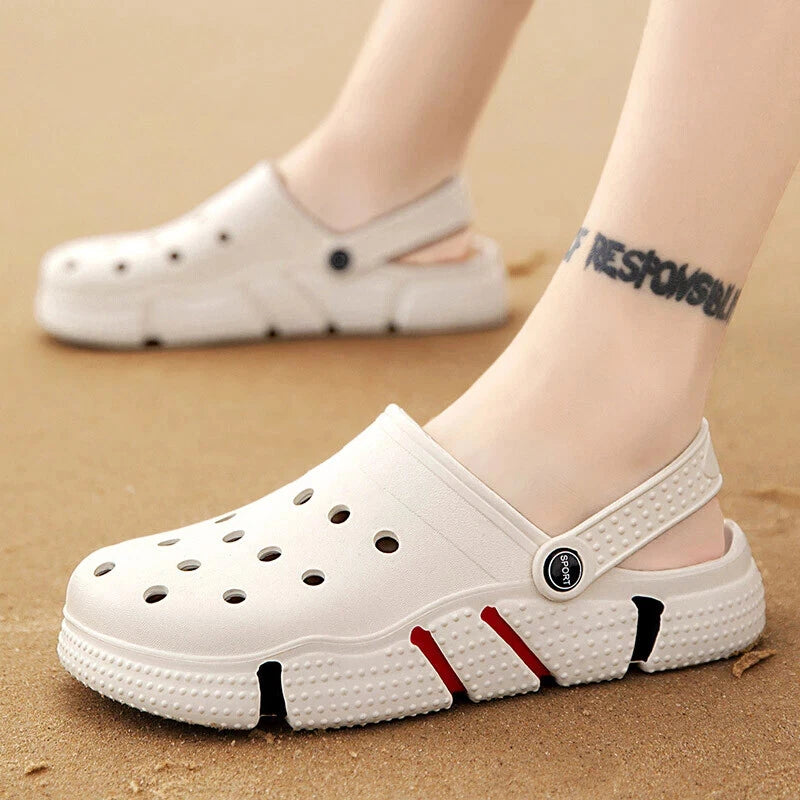 Mens Slip on Garden Mules Clogs Shoes Sports Sandals Beach Swim Slippers Shoes