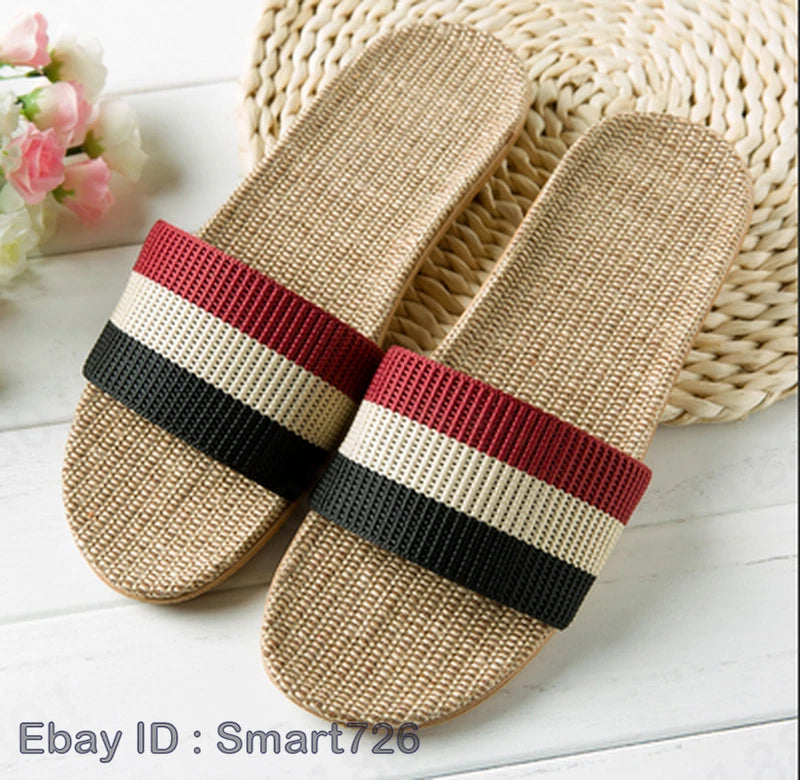 Fashion Men Slip on Slides Indoor Home Slippers Summer Sandal Casual Beach Shoes
