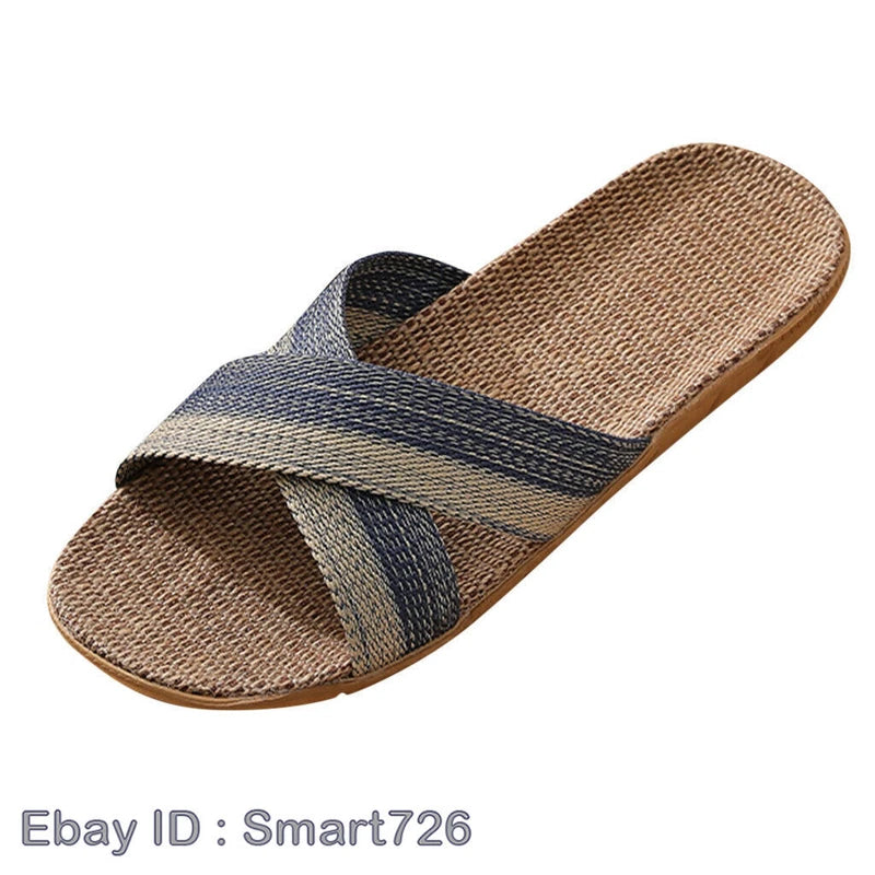 Fashion Men Slip on Slides Indoor Home Slippers Summer Sandal Casual Beach Shoes