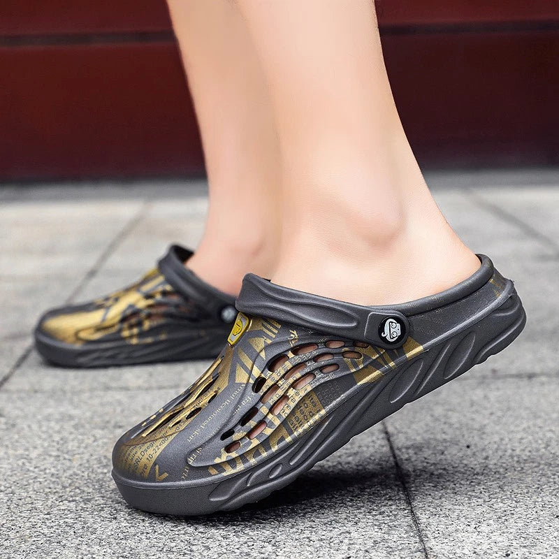 Man Garden Clogs Boat Shoes Mules Slip on Casual In/Outdoor Slippers Sandals US