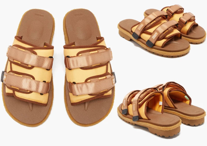 Moncler X Suicoke Moto Mountain Ripstop Vibram Sole Slides Shoes Sandals New 43