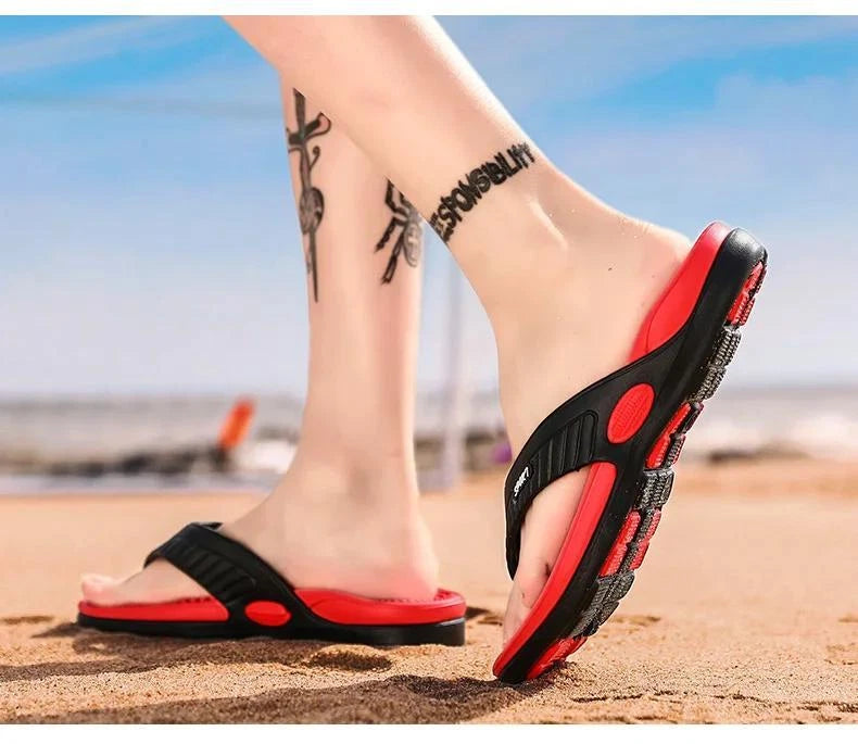 Massage Flip-flops Summer Men Slippers Beach Sandals Comfortable Men Casual Shoe