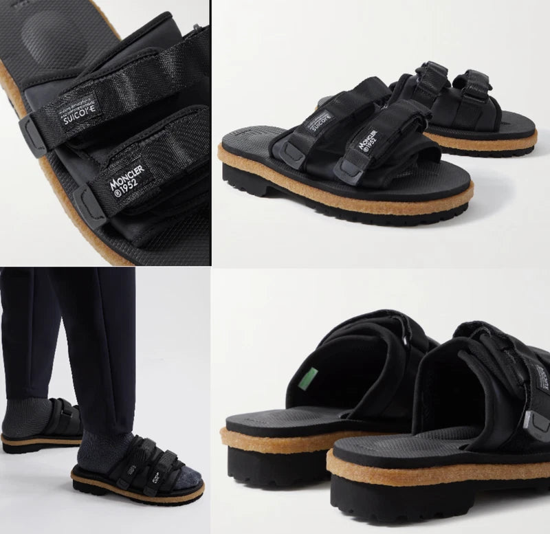 Moncler X Suicoke Moto Mountain Ripstop Vibram Sole Slides Shoes Sandals 43