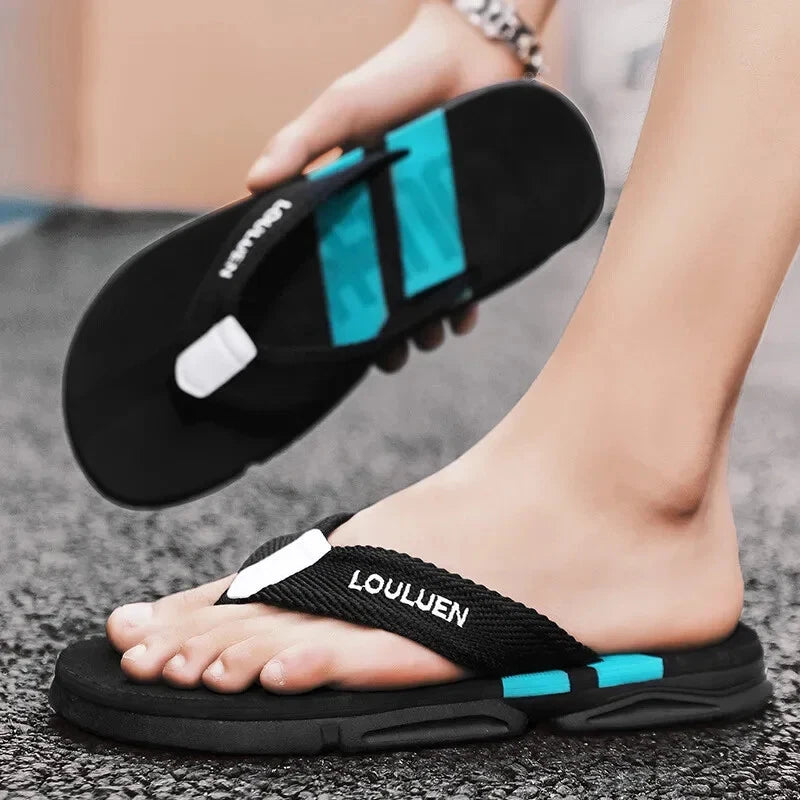 Summer Flip Flops Men Outdoor Casual Beach Shoes Slippers Men's Anti-skid